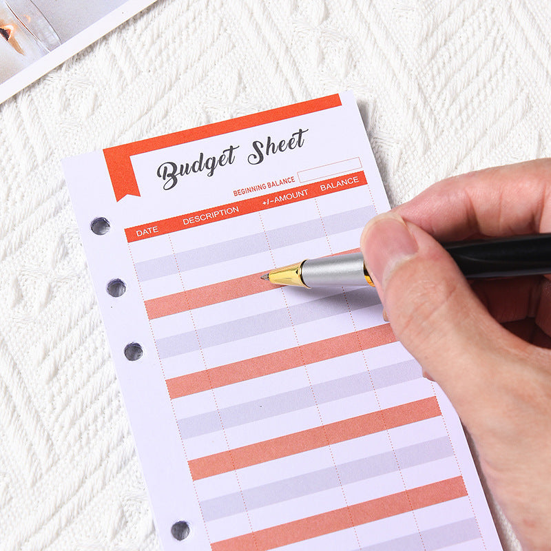 Wholesale Perforated Budget, Consumption Accounting Budget, Cash Envelope, Consumption Paper Card